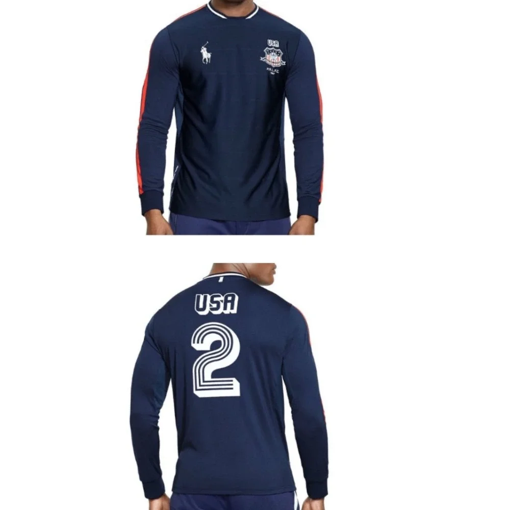 Polo‎ Sport Ralph Lauren USA Navy Blue Performance Jersey PRLFC 1967 Big Pony